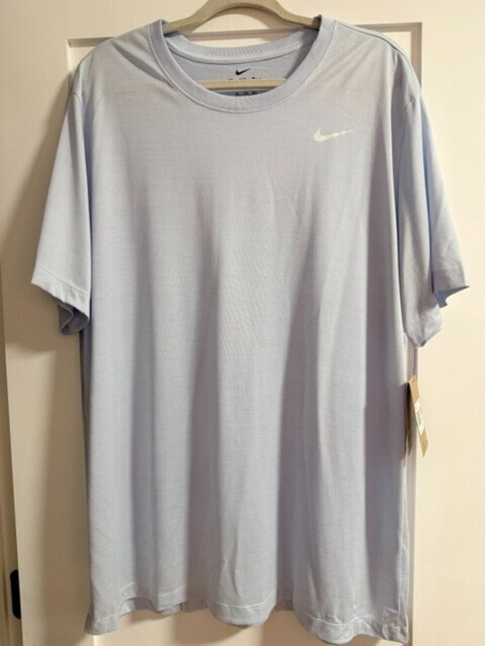 Nike Men's Dri-Fit Training T-Shirt Light Blue XXL Athletic Gym Tee NWT